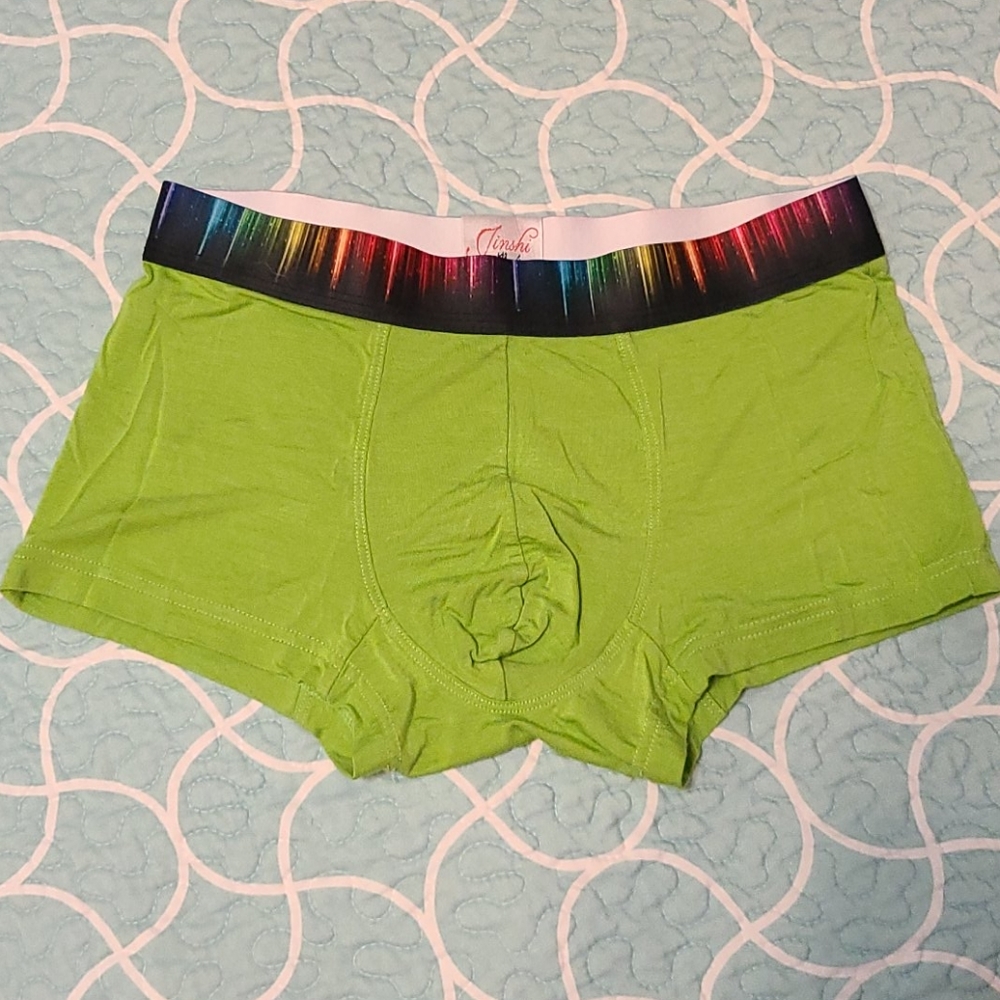 Jinshi green boxer briefs